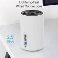 TP-Link Deco XE75 Pro(2-pack)) AXE5400 Tri-Band Mesh Wi-Fi 6E System, 574 Mbps at 2.4 GHz + 2402 Mbps at 5 GHz + 2402 Mbps at 6 GHz - Image 3