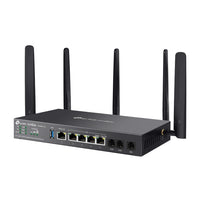 TP-Link DR3650v-4G Omada 4G+ Cat6 AX3000 Wi-Fi 6 Gigabit Desktop DSL Gateway, 574Mbps@2.4GHz + 2402Mbps@5GHz(HE160), VDSL2 350 350/60, VoIP Triple Wan - Image 3