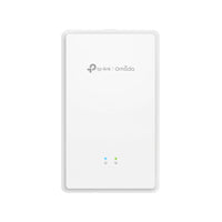 TP-Link EAP625GP-Wall Omada AX1800 Wi-Fi 6 Wall Plate GPON Access Point, 574Mbps at  2.4 GHz + 1201 Mbps at 5 GHz, AC Power, Poe Out,4×Internal Antenn - Image 1