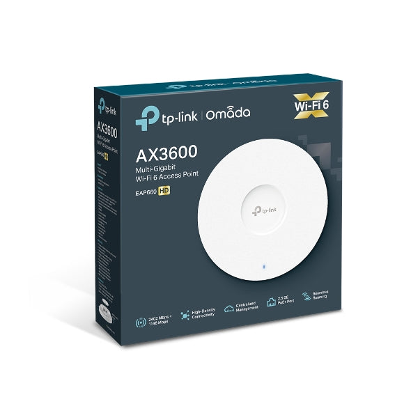 TP-Link EAP660 HD Omada AX3600 Wireless Dual Band Multi-Gigabit Ceiling Mount Access Point, 2402Mbps @ 5GHz  POE+, SNMP, MU-MIMO, QoS, Mount - Image 5
