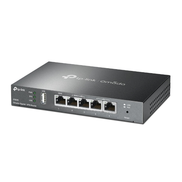 TP-Link TL-ER605 (TL-R605) SafeStream Gigabit Multi-WAN VPN Router PPPoE 1 WAN 3 Changeable WAN/LAN Ports 10BASE-T, Centralised Cloud, Omada - Image 3