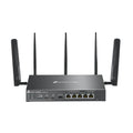 TP-Link ER706WP-4G Omada 4G+ Cat6 AX3000 Gigabit VPN Gateway with 4-Port PoE+, 574Mbps at 2.4 GHz + 2402 Mbps at 5 GHz (HE160) Wi-Fi Speed, 300 Mbps D - Image 1