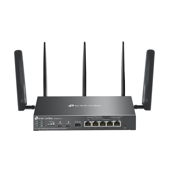 TP-Link ER706WP-4G Omada 4G+ Cat6 AX3000 Gigabit VPN Gateway with 4-Port PoE+, 574Mbps at 2.4 GHz + 2402 Mbps at 5 GHz (HE160) Wi-Fi Speed, 300 Mbps D - Image 5