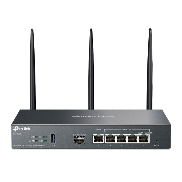 TP-Link ER706W Omada AX3000 Gigabit VPN Router, 6 Gigabit Ports (5 RJ45+1 SFP), Omada Mesh, IPSec, SSL, Wireguard, PPTP, L2TP VPN - Image 5