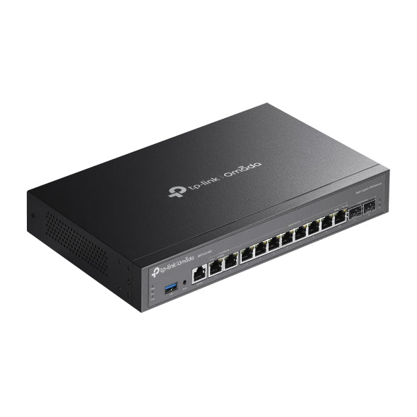 TP-Link ER7412-M2 Omada Multi-Gigabit VPN Router, Quad-core CPU, 2x2.5Gbps RJ45, 10x Gigabit WLAN/LAN Ports(2x SFP), 1x USB3.0, MultiWAN Load Balance - Image 4