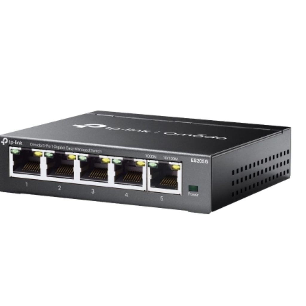 TP-Link ES205G Omada 5-Port Gigabit Easy Managed Switch by Omada SDN,  VLAN, QoS, IGMP Snooping, Loop Prevention, Port Isolation - Image 3