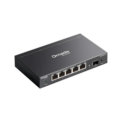TP-Link Omada ES206X-M2 2.5G Easy Managed Network Switch, 5× 2.5GbE Ports + 10G SFP+, Fanless Design, VLAN, QoS, IGMP Snooping, 5-Year Warranty - Image 2