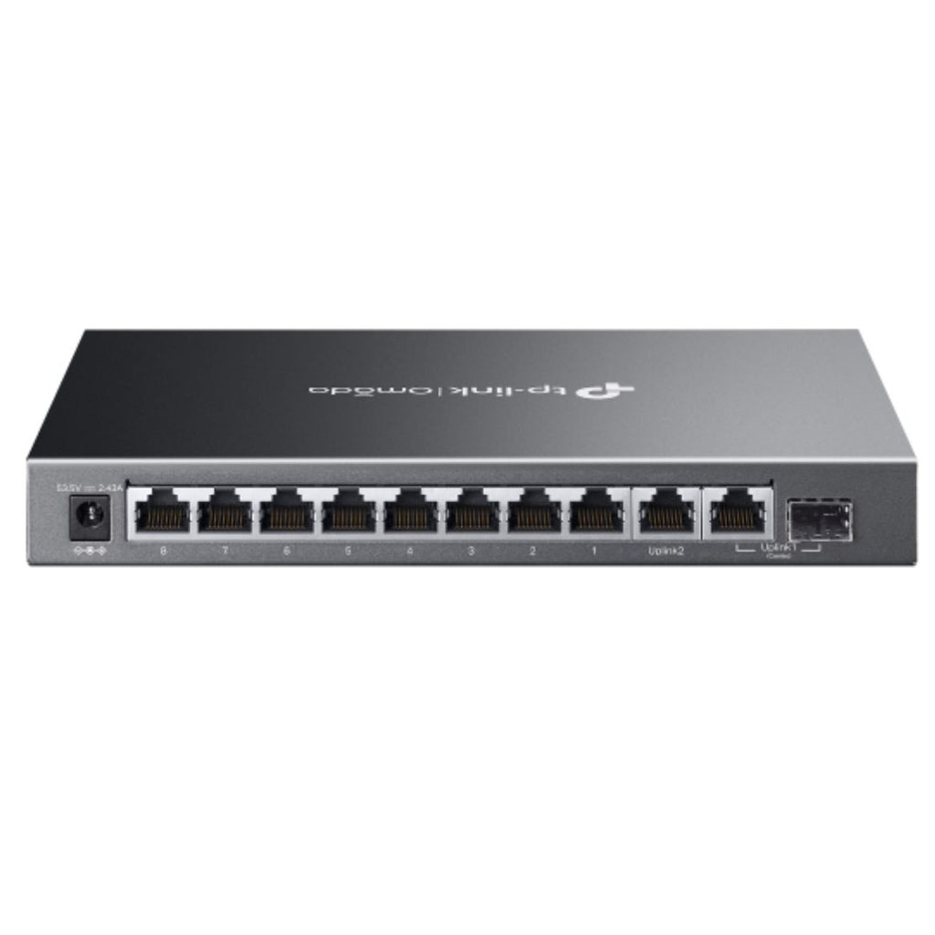 TP-Link ES210GMP Omada 10-Port Gigabit Easy Managed Switch with 8-Port PoE+,  Flow Control, Loopback Detection, Port Isolation, Port Mirroring, LAG, V - Image 2