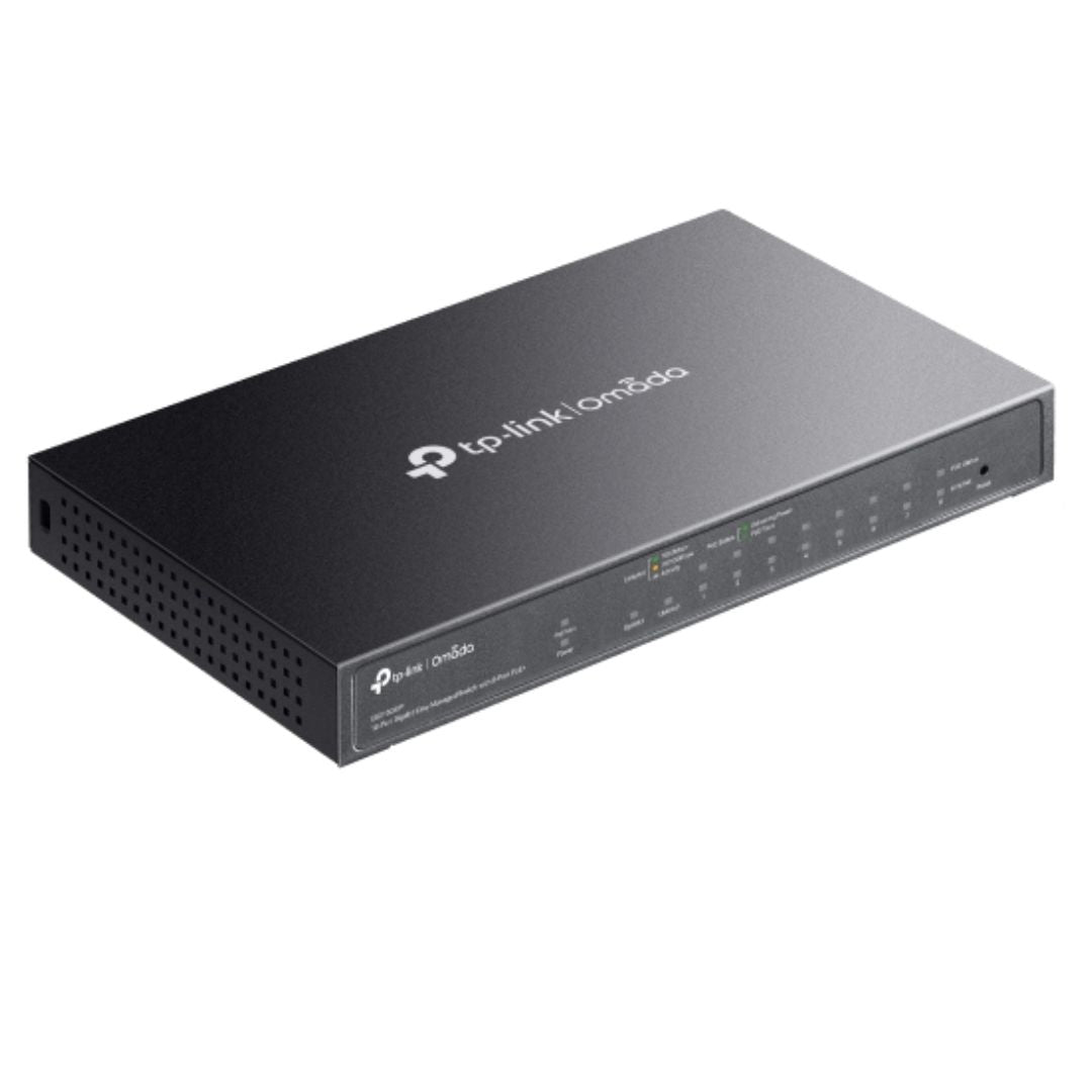 TP-Link ES210GMP Omada 10-Port Gigabit Easy Managed Switch with 8-Port PoE+,  Flow Control, Loopback Detection, Port Isolation, Port Mirroring, LAG, V - Image 4