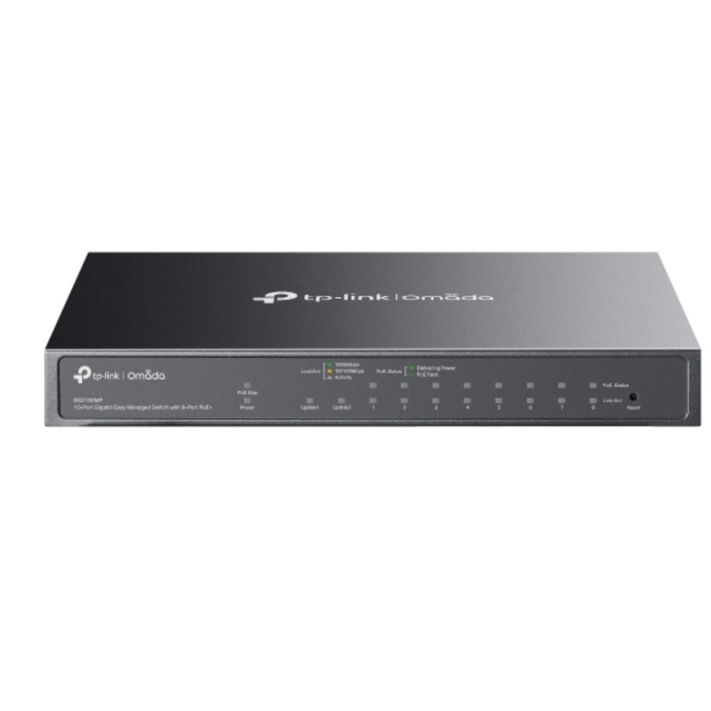 TP-Link ES210GMP Omada 10-Port Gigabit Easy Managed Switch with 8-Port PoE+,  Flow Control, Loopback Detection, Port Isolation, Port Mirroring, LA - Image 5