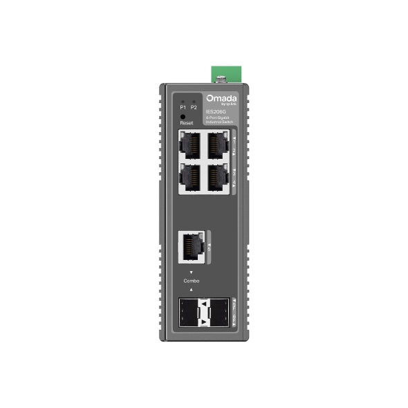 TP-Link IES206G Omada 6-Port Gigabit Industrial Easy Managed Switch ,  1× GE SFP/RJ45, 1× GE SFP, 4× GE RJ45 - Image 2