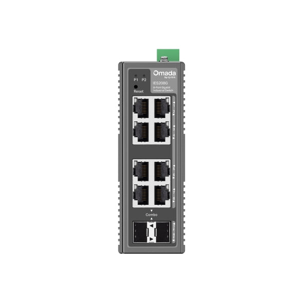 TP-Link IES208G Omada 8-Port Gigabit Industrial Easy Managed Switch ,  2× GE SFP/RJ45, 6× GE RJ45 - Image 2
