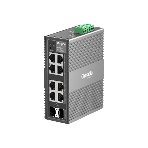 TP-Link IES208G Omada 8-Port Gigabit Industrial Easy Managed Switch ,  2× GE SFP/RJ45, 6× GE RJ45 - Image 1