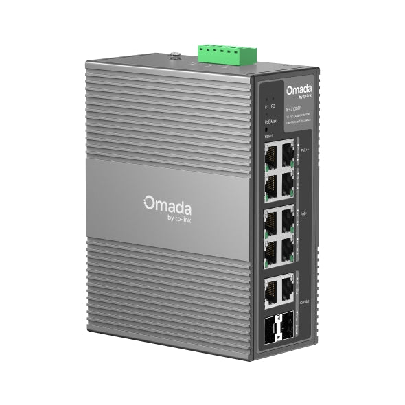 TP-Link IES210GPP Omada 10-Port Gigabit Industrial Easy Managed Switch with 6-Port PoE+ and 2-Port PoE++ - Image 1
