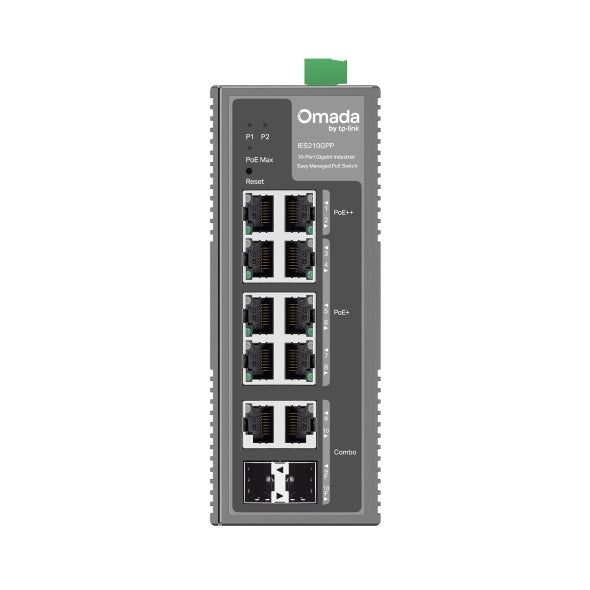 TP-Link IES210GPP Omada 10-Port Gigabit Industrial Easy Managed Switch with 6-Port PoE+ and 2-Port PoE++ - Image 2