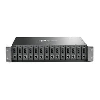 TP-Link MC1400 19" 2U Rackmount Chassis for 14-Slot Media Converters, Redundant Power Supply, Hot-Swappable, Mounted,Two Cooling Fans - Image 2