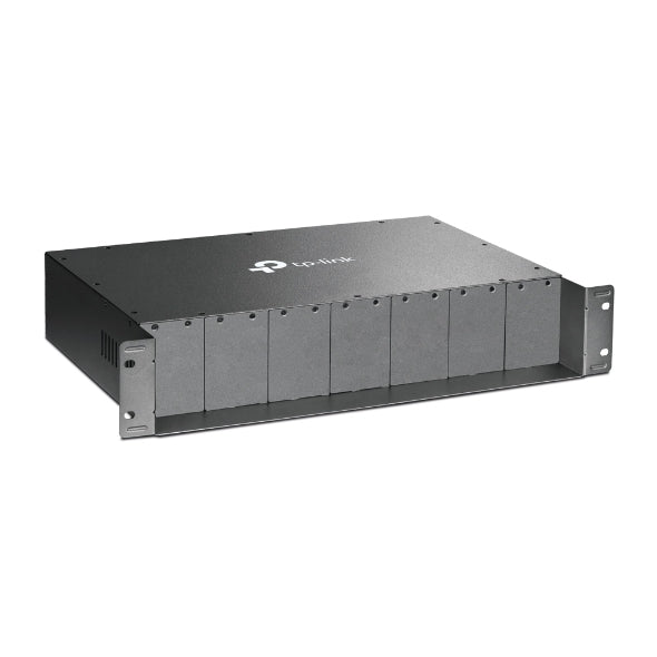 TP-Link MC1400 19" 2U Rackmount Chassis for 14-Slot Media Converters, Redundant Power Supply, Hot-Swappable, Mounted,Two Cooling Fans - Image 5