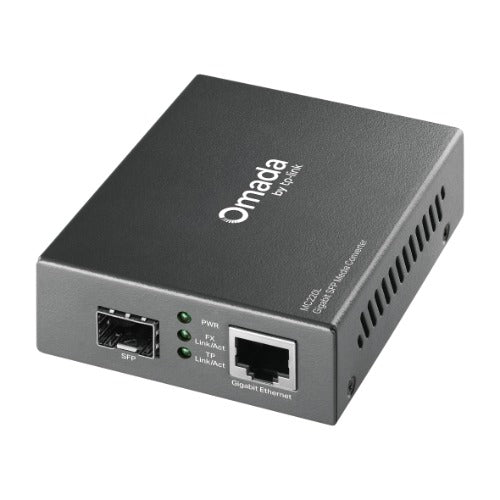 TP-Link MC220L Gigabit Single & Multi-Mode SFP Media Converter - IEEE 802.3ab/802.3z, 0.55km Multi-mode, 10km Single-Mode - Image 1