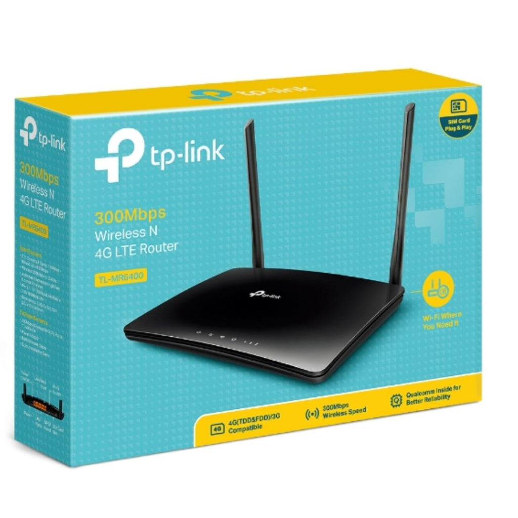 TP-Link TL-MR6400 N300 Wireless N 3G/4G-LTE Router 2.4GHz (300Mbps) 802.11bgn 3x100Mbps LAN 1x 100Mbps 4G SIM Slot, Band5&Band28 - Image 5