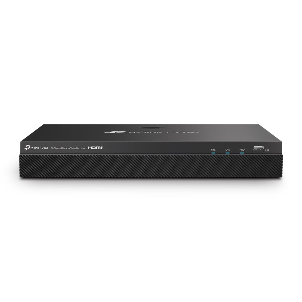 TP-Link VIGI NVR2016H 16 Channel Network Video Recorder, 4K Out, 16MP Decode, H.265+, ONVIF, 2-Way Audio, Remote Monitoring (HDD Not Included) - Image 2