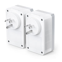 TP-Link TL-PA4010P KIT AV600 Powerline Adapter with AC Pass Through Starter Kit 600Mbps HomePlug AV 1x100Mbps LAN Power Socket 300m ~TL-PA4016P KIT - Image 2