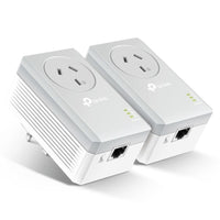TP-Link TL-PA4010P KIT AV600 Powerline Adapter with AC Pass Through Starter Kit 600Mbps HomePlug AV 1x100Mbps LAN Power Socket 300m ~TL-PA4016P KIT - Image 3
