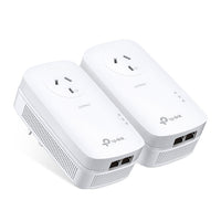 TP-Link TL-PA9020P KIT AV2000 2-Port Gigabit Passthrough Powerline Starter Kit, HomePlug AV2, Up To 2000Mbps, 2X2 MIMO With Beamforming, Plug and Play - Image 2