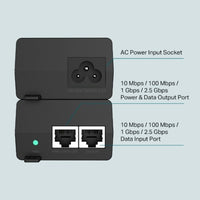 TP-Link TL-POE260S 2.5G PoE+ Injector, 1× 2.5G PoE Port, 1× 2.5G Non-PoE Port, Data and Power Carried over The Same Cable Up to 100 Meters, Pocket Siz - Image 4