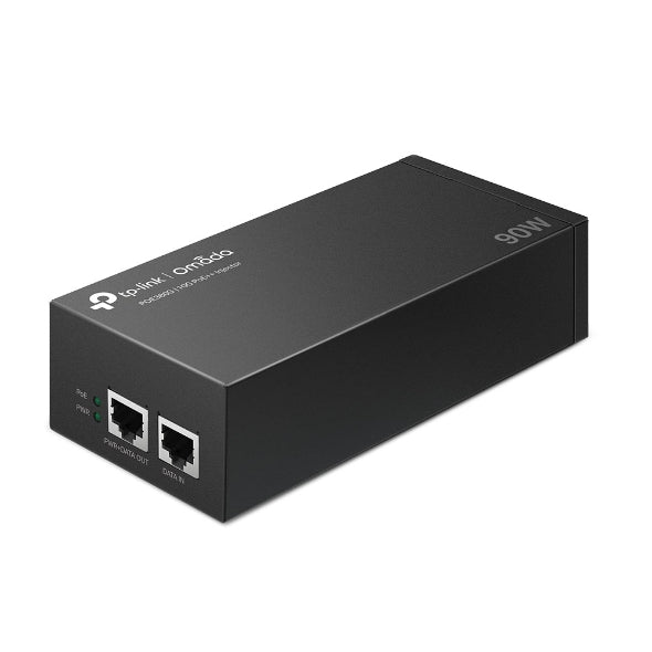 TP-Link POE380S Omada 10G PoE++ Injector PORT: 1× 10Gbps PoE Port, 1× 10Gbps Non-PoE Port, SPEC: 802.3bt/at/af Compliant, 90 W PoE Power, Data and Pow - Image 2
