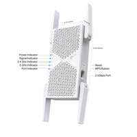 TP-Link RE405BE BE6500 Dual-Band Wi-Fi 7 Range Extender with BE6500 speeds, MLO, 160MHz, 4× antennas, EasyMesh, and 2.5G Ethernet port - Image 2