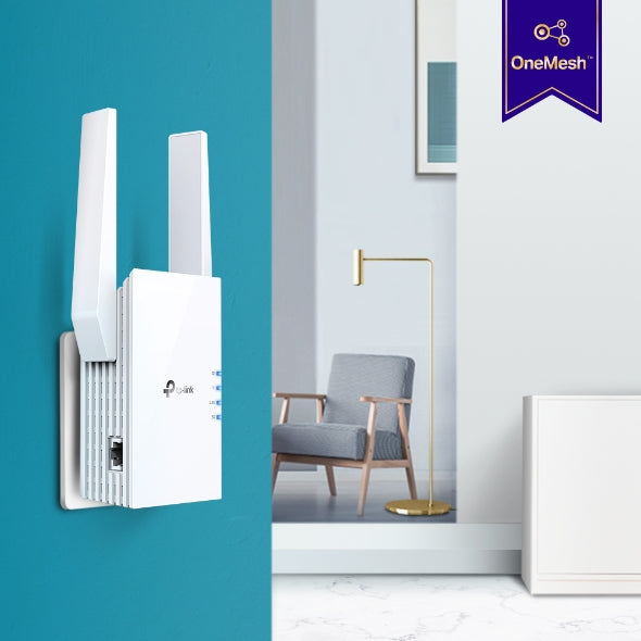 TP-Link RE605X AX1800 Wi-Fi Range Extender 574Mbps@2.4GHz 1201Mbps@5GHz  1x1GBps WPS 2xAntenna 2x2 MI-MIMO Dual Band Access Point - Image 4