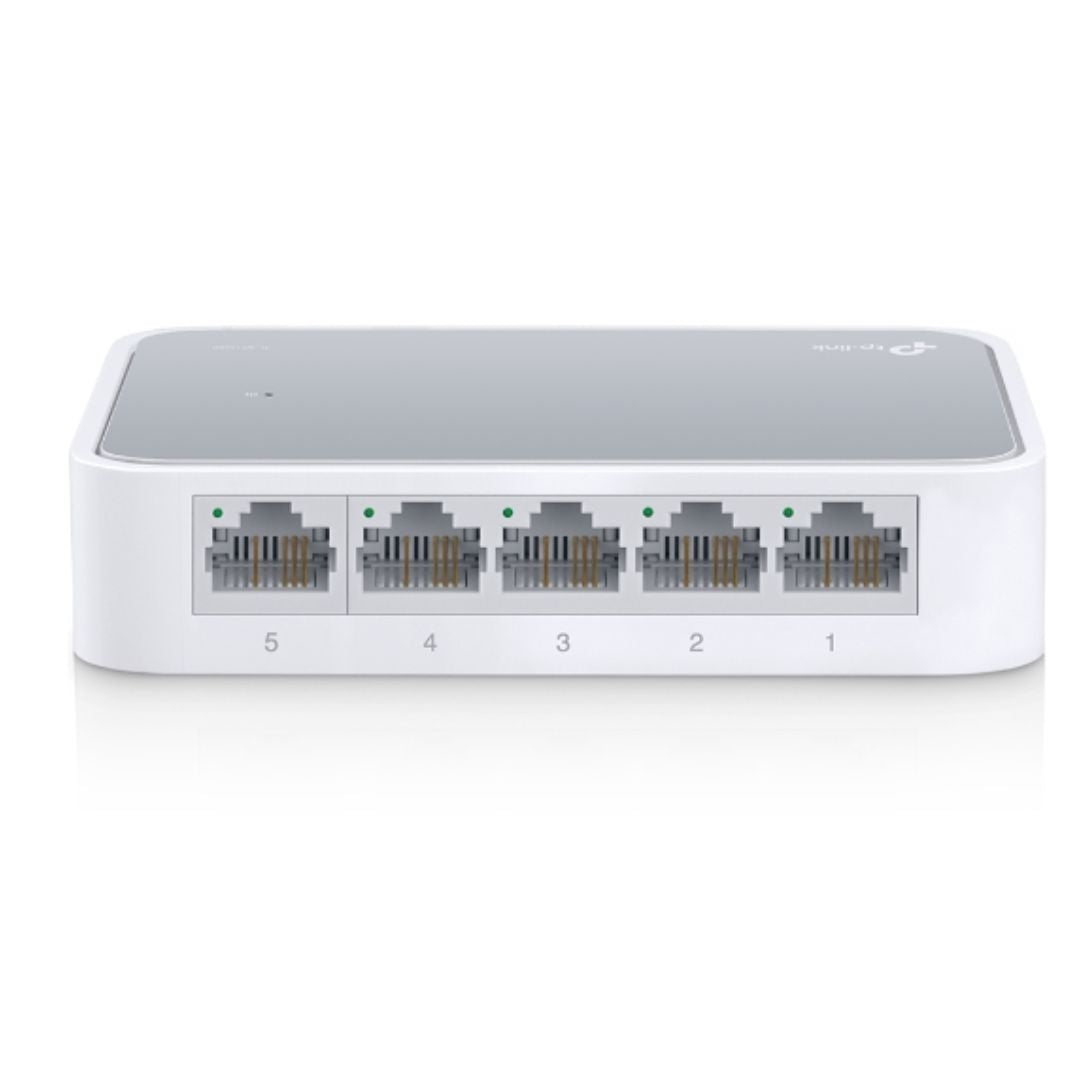 TP-Link TL-SF1005D 5-port 10/100M mini Desktop Switch, 5 10/100M RJ45 ports, Plastic case, Supports Auto MDI / MDIX - Image 2