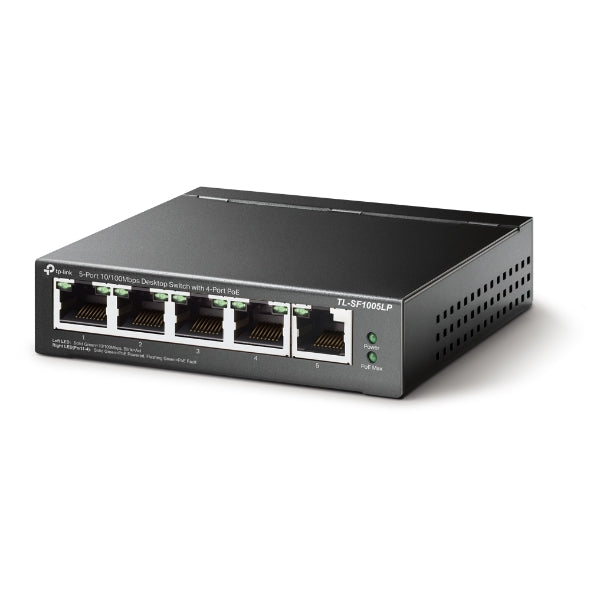 TP-Link TL-SF1005LP 5-Port 10/100Mbps Desktop Switch with 4-Port PoE 41W IEEE 802.3af compliant 1Gbps Switching - Image 3