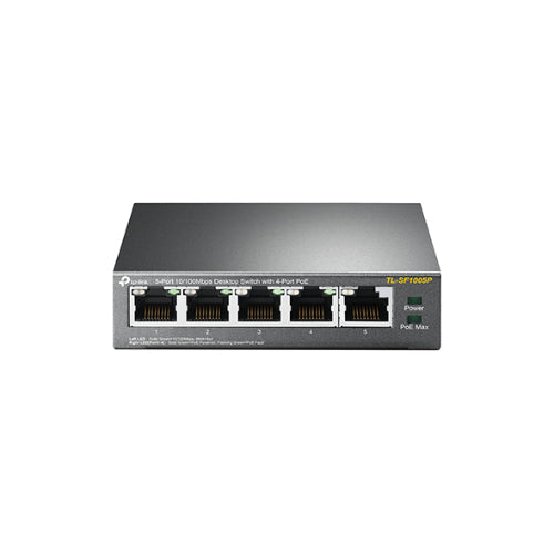 TP-Link TL-SF1005P 5-Port 10/100Mbps Desktop Switch with 4-Port PoE 67W IEEE 802.3af compliant 1Gbps Switching - Image 2