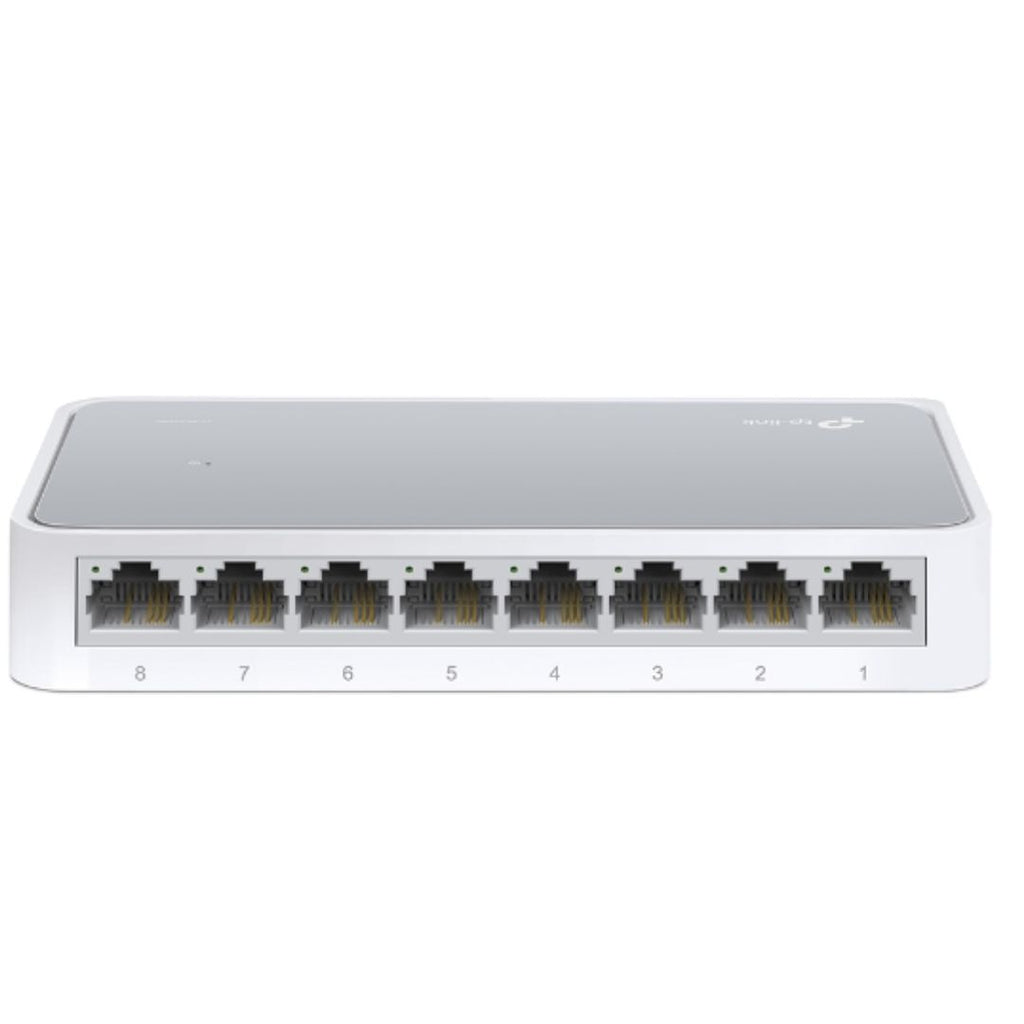 TP-Link TL-SF1008D 8-port 10/100M Desktop Switch, 8 10/100M RJ45 ports, Plastic case, Supports Auto MDI/MDIX - Image 3
