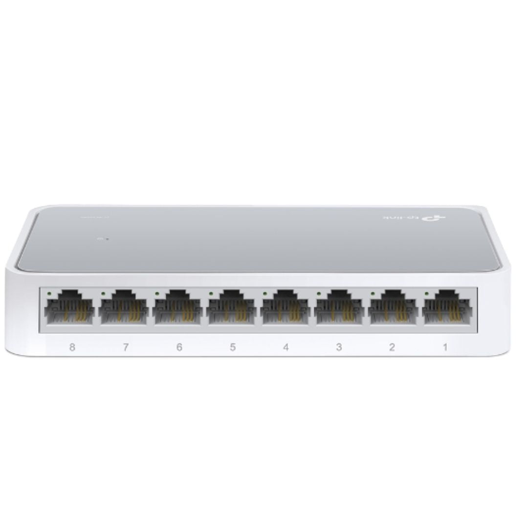 TP-Link TL-SF1008D 8-port 10/100M Desktop Switch, 8 10/100M RJ45 ports, Plastic case, Supports Auto MDI/MDIX - Image 3