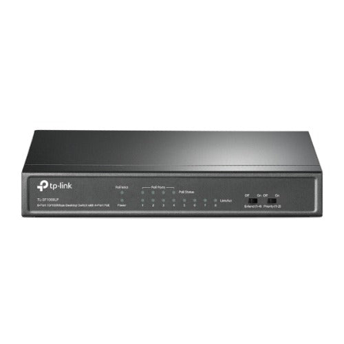 (E)TP-Link TL-SF1008LP 8-Port 10/100Mbps Desktop Switch with 4-Port PoE, Up To 41W For all PoE Ports - Image 2