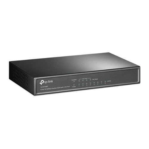 TP-Link TL-SF1008P 8-Port 10/100Mbps Desktop Unmanaged Switch 4-Port PoE 57W IEEE 802.3af, Fanless - Image 2