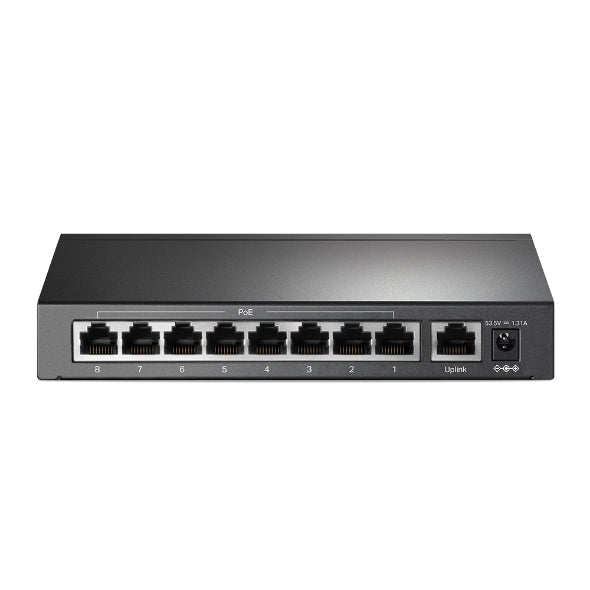 TP-Link TL-SF1009P 9-Port 10/100Mbps Desktop Switch with 8-Port PoE+, Up to 65W for 8 PoE ports, Up to 30W for each PoE port - Image 3