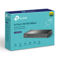 TP-Link TL-SF1009P 9-Port 10/100Mbps Desktop Switch with 8-Port PoE+, Up to 65W for 8 PoE ports, Up to 30W for each PoE port - Image 1