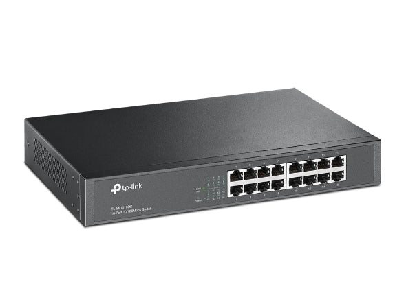 (E)(CH)TP-Link TL-SF1016DS 16-Port 10/100Mbps Smart Switch or wall-mounting design Plug and play 3.2Gbps Switching Capacity Auto-MDI/MDIX Supports MAC - Image 2