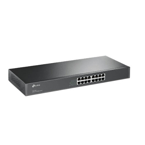 (E)(CH)TP-Link TL-SF1016 16-port 10/100M Switch, 16 10/100M RJ45 ports, 1U 19-inch rack-mountable steel case - Image 2