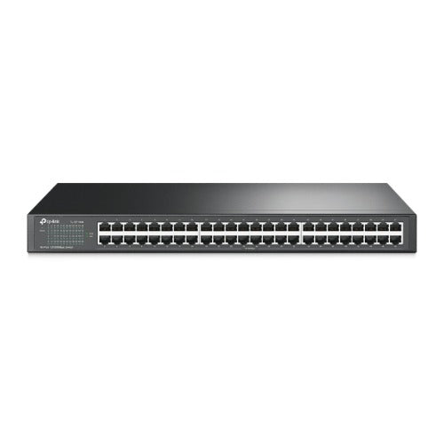 (E)(CH)TP-Link TL-SF1048 48-Port 10/100Mbps Rackmount Switch energy-efficient Supports MAC 19-inch rack-mountable steel case 100% Data filtering - Image 1