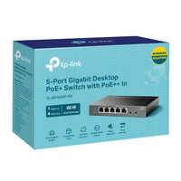 TP-Link TL-SG1005P-PD 5-Port Gigabit Desktop PoE+ Switch with 1-Port PoE++ In, 4-Port PoE+ Out, Metal Case, Long Range 250M, Up to 66W Total POE Budge - Image 4