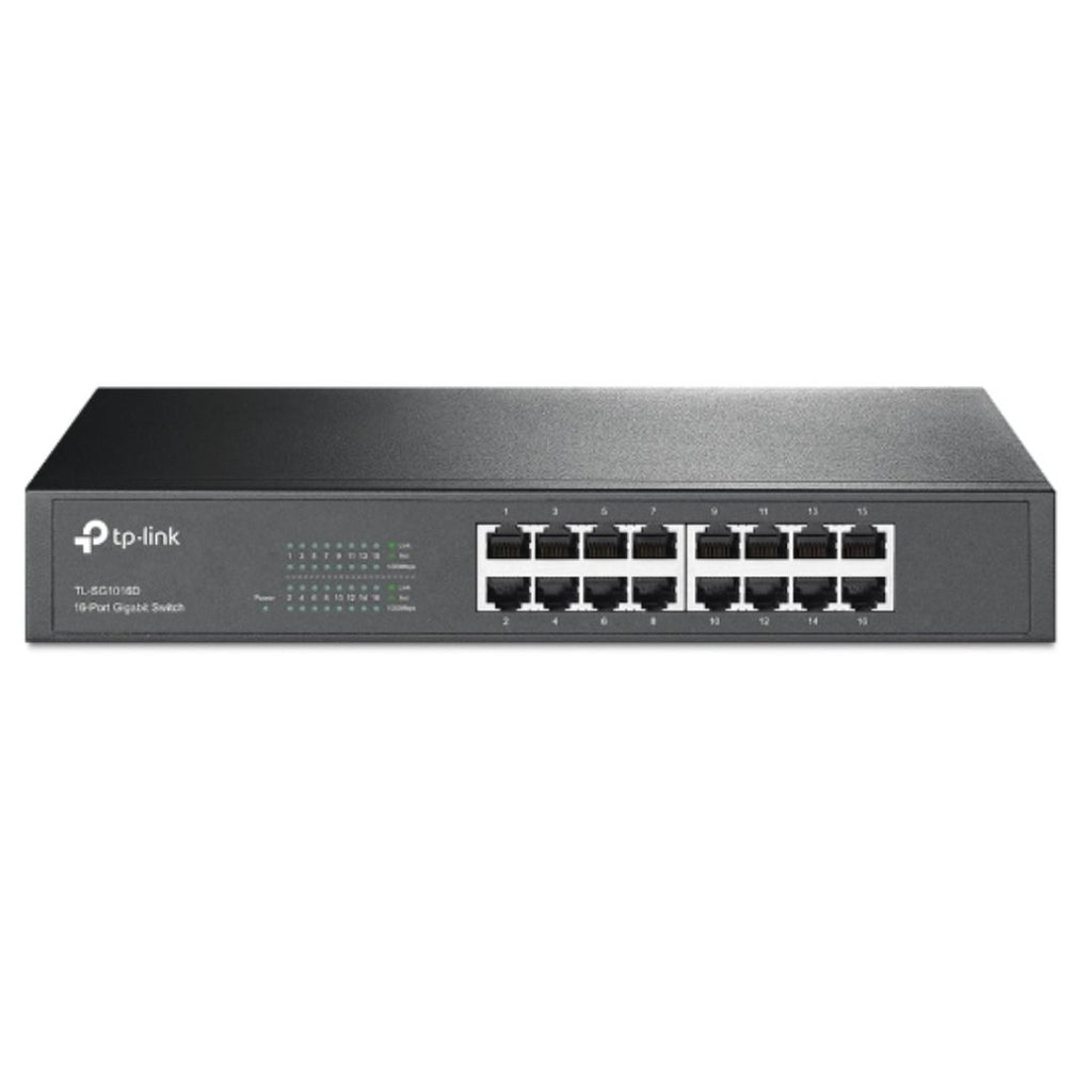 TP-Link TL-SG1016D 16-Port Gigabit Desktop/Rackmount Unmanaged Switch Energy-efficient Supports MAC Plug&play 32Gbps Switching Capacity - Image 4