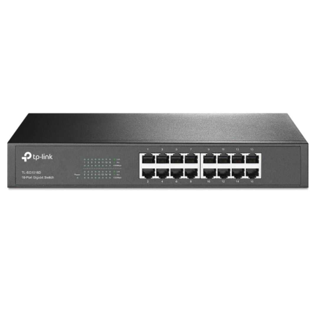 TP-Link TL-SG1016D 16-Port Gigabit Desktop/Rackmount Unmanaged Switch Energy-efficient Supports MAC Plug&play 32Gbps Switching Capacity - Image 4