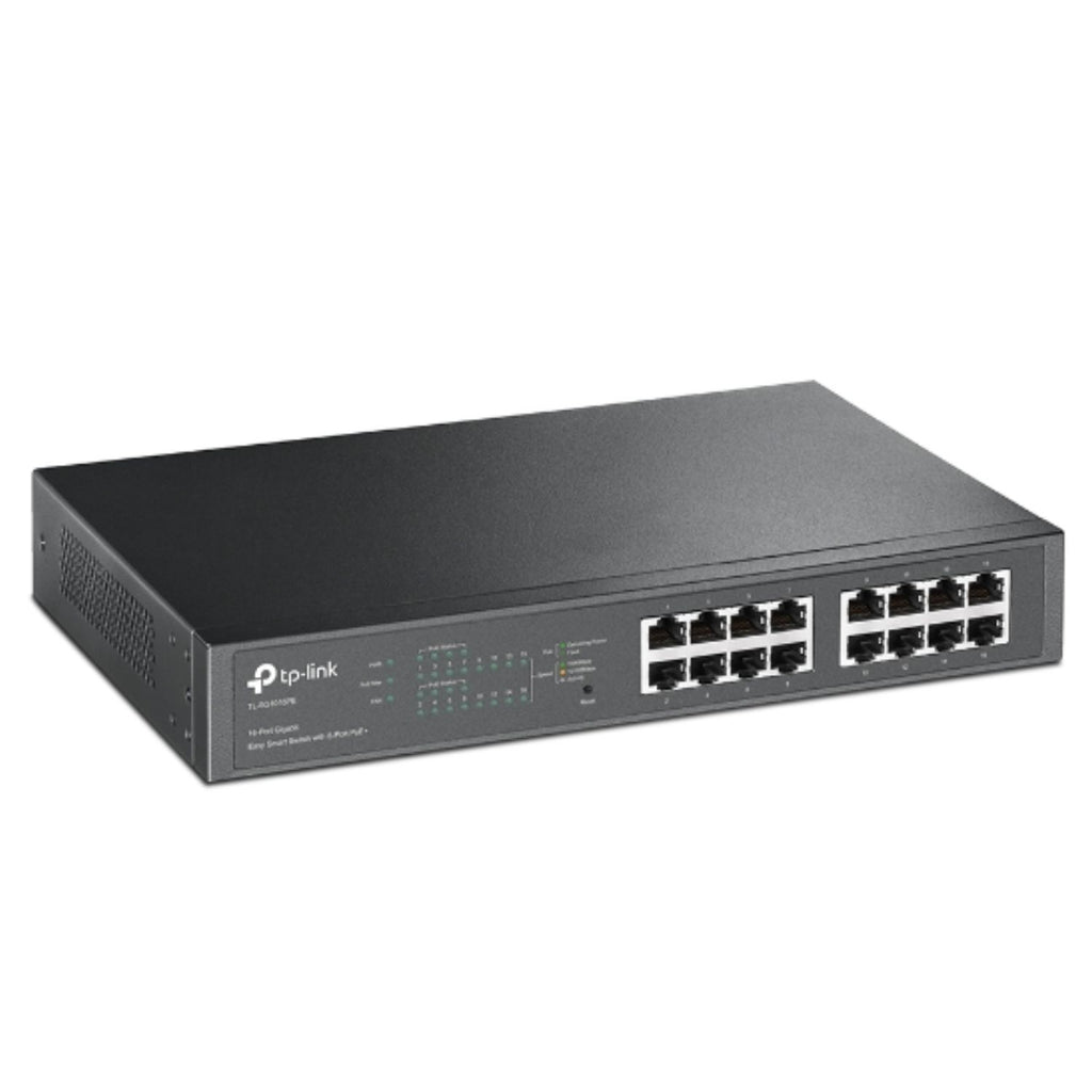 TP-Link TL-SG1016PE 16-Port Gigabit Easy Smart Switch 8-Port PoE+ Rack Mountable/Desktop, 32Gbps Switching Capacity,8K MAC Address Table - Image 2