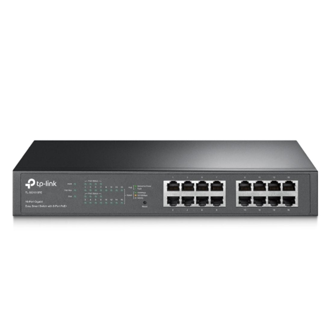 TP-Link TL-SG1016PE 16-Port Gigabit Easy Smart Switch 8-Port PoE+ Rack Mountable/Desktop, 32Gbps Switching Capacity,8K MAC Address Table - Image 4