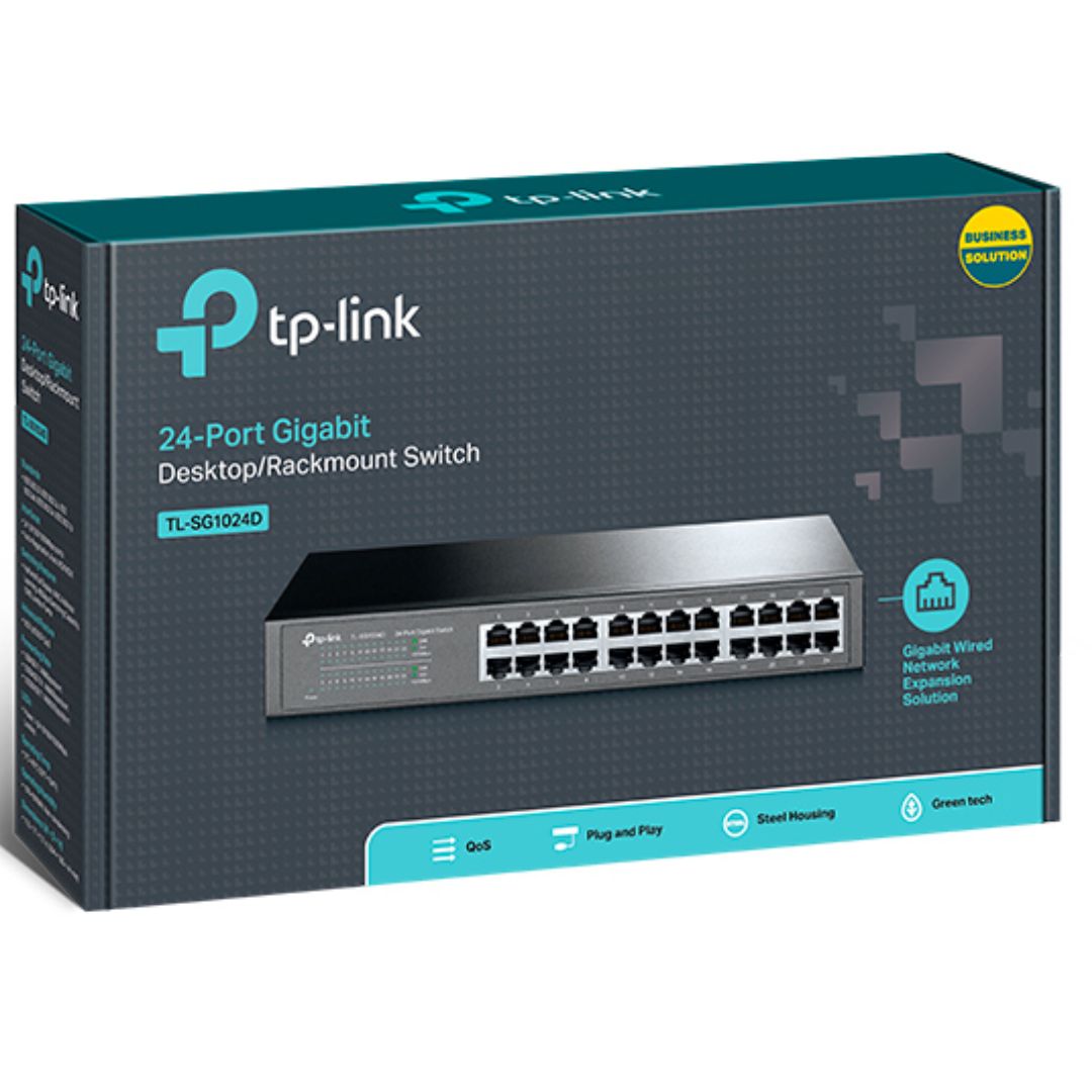 TP-Link TL-SG1024D 24-Port Gigabit Desktop/Rackmount Unmanaged Switch energy-efficient Supports MAC Plug & play 48Gbps Switching Capacity - Image 5