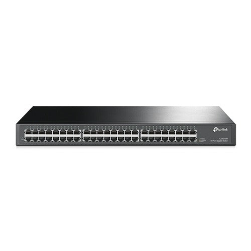TP-Link TL-SG1048 48-Port Gigabit Rackmount Switch 19-inch rack-mountable steel case 96Gbps Switching Capacity IEEE 802.3x flow control Auto MDI/MDIX - Image 1